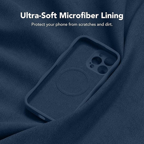 Magnetic for iPhone 16 Pro Max Case, [Full Camera Protection][Compatible with MagSafe] Cute Wave Frame Silicone Shockproof Protective Phone Case for iPhone 16 Pro Max 6.9"