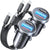 Super Fast iPhone 16 Car Charger USB C [Alloy] 2 Pack 54W iPhone 15 Type C Car Charger Fast Charging Cigarette Lighter Adapter for 17 iPhone 16e Pro Max Plus/15,Samsung Galaxy Z Fold 7 S25 Ultra