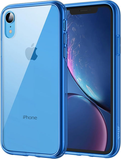 Case for iPhone XR 6.1-Inch, Non-Yellowing Shockproof Phone Bumper Cover, Anti-Scratch Clear Back (Clear)