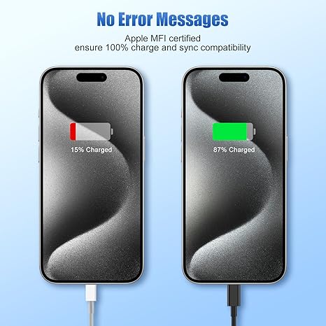 iPhone Car Charger Apple Certified, USB A Fast Car Charging Cable for iPhone 14 Pro Max/14/13 Pro/13/12 Mini/11 Pro/XS/X/8 Plus/7/6/5S/SE, Dual Port USB Adapter Cigarette Lighter and Lightning Cord