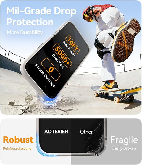 Magnetic for iPhone 16 Pro Max Case, [Compatible with MagSafe][Camera Protection], Food Grade Silicone Phone Case with [2 Screen Protectors], Anti-Scratch Lining, 6.9inch, Stone