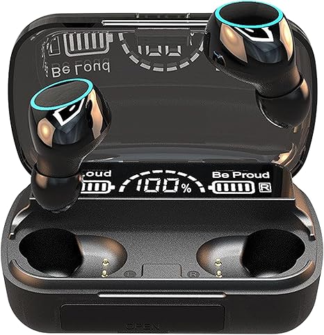 Wireless Earbuds Bluetooth 5.3 Headphones, Long Playing time , Touch Control Noise Reduction Headphones ,IP7 Waterproof Mini Ear Buds Mic In-Ear Headset ,Compatible with IOS , Android Smartphone