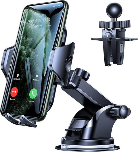 [No.1 Powerful Suction] [Rally Racing-Grade Stability] Phone Holders for Your Car 2025 Upgraded Car Phone Holder Mount Truck Stand for Dashboard Windshield Vent for iPhone Samsung All Phones