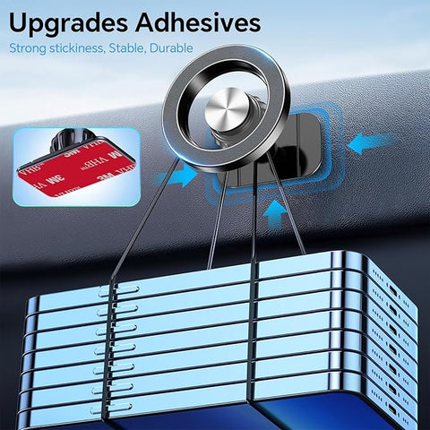 Magsafe Car Mount【20 Strong Magnets】Magnetic Phone Holder for Car Phone Holder Mount Dash【360°】Cell Phone Holders for Your Car Accessories for Women Men iPhone 16 Pro Max 15 14 13 12 Plus