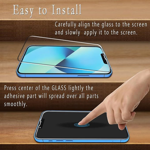 Screen Protector for iPhone 13, iPhone 13 Pro 6.1 Inch Tempered Glass, Anti Scratch, Bubble Free