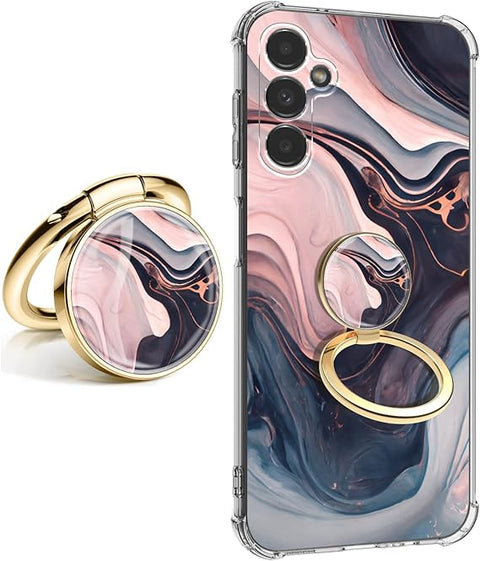 for Samsung Galaxy S24 Plus Case [Marble Slim]+[Anti-Drop Shockproof Protective] Soft TPU Women Stylish Phone Covers 6.7 Inch (Alpine Lake)