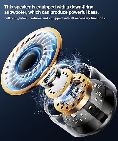 Mini Portable Bluetooth Speakers Wireless,TWS Pairing Small Bluetooth Speaker，with Lights and Lanyard,Gifts for Women/Girls, Boys and Kids for Christmas