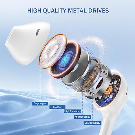 Earbuds Headphones with Microphone Pack of 5, Noise Isolating Wired Earbuds, Earphones with Powerful Heavy Bass Stereo, Compatible with Android, Phone, Laptops, MP3 and Other Interfaces (3.5mm)