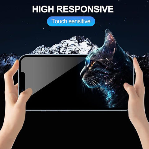 2 Pack Privacy Screen Protector for iPhone 14/iPhone 13/iPhone 13 Pro, Privacy Screen iPhone 13 6.1 Inch Tempered Full Screen Glass Film, Anti-Spy, Bubble Free, Case Friendly