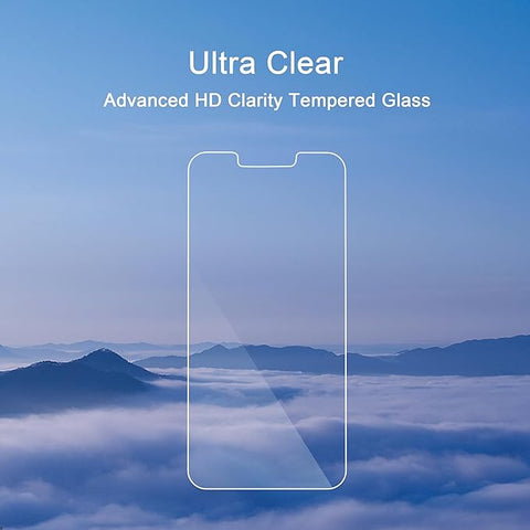 Screen Protector for iPhone 16e / iPhone 14 / iPhone 13 / iPhone 13 Pro [6.1 Inch] Display 3 Pack Tempered Glass, Case Friendly [Not for iPhone 16 6.1 Inch]
