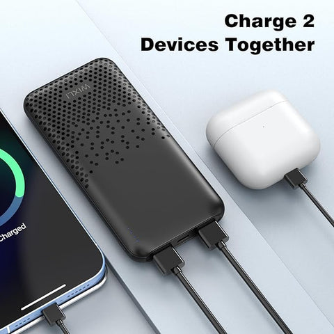 Portable Charger, 10000mAh Slimmest Power Bank, Dual USB Battery Pack, High Speed Portable Phone Charge for iPhone 15 14 13 12 11 Pro Samsung S22 S21 Google AirPods and More