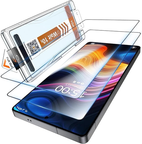 2 Pack for Samsung Galaxy S25 Ultra Screen Protector, Military Grade Shatterproof, [Auto Dust-Elimination] 9H Tempered Glass for Samsung S25 Ultra Screen Protector, Full Coverage, Bubble Free