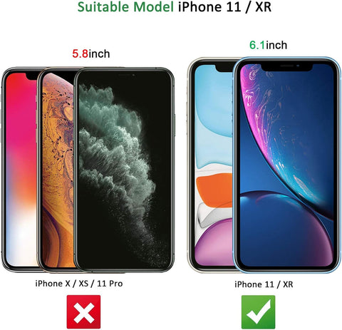 3 Pack Designed for iPhone 11 and iPhone XR Screen Protector (6.1"), Enhanced Tempered Glass Protection, Case Friendly Anti Scratch Bubble Free Ultra Resistant