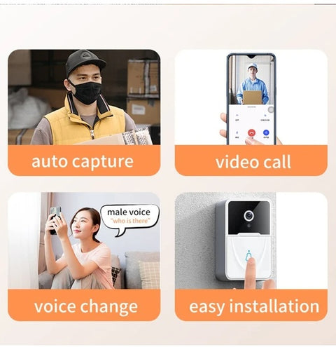 Wireless Security WiFi Smart Doorbell Intercom Video Camera Bell Chime Door Ring -door bell