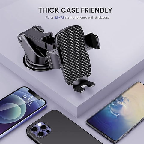 Universal Car Phone GPS Navigator Mount - 3-in-1 Windshield/Dashboard/Air Vent Holder for iPhone & Android GPS Navigator, 360° Adjustable, Cell Phone Camera Mounts -Moblie holders