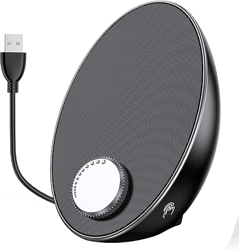 Computer Speakers for Desktop PC - Portable Plug-N-Play Laptop Bluetooth Speakers - External USB Computer Speakers with Easy-Access Volume Knob/Clear Sound for Windows/macOS/ChromeOS/Linux