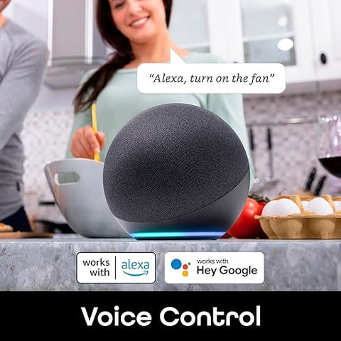 Switch Duo Double Smart Plug, White, 2 Outlets – No Hub Compatible with Alexa and Google Assistant, Requires 2.4 GHz Wi-Fi