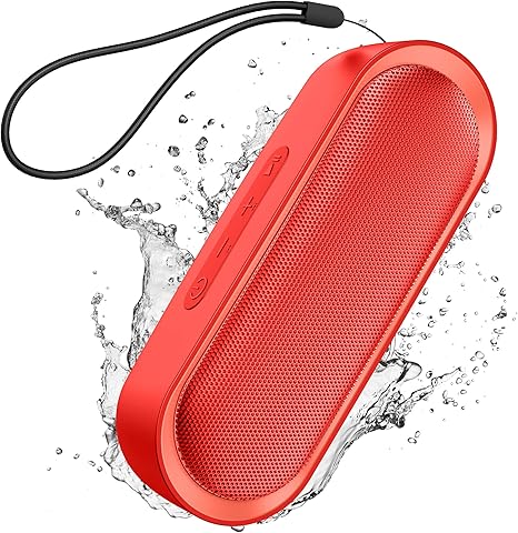 Bluetooth Speakers, Waterproof Portable Speakers with TWS, 24 Playtime, Stereo Sound, Wireless for Home Shower Pool Beach Outdoor