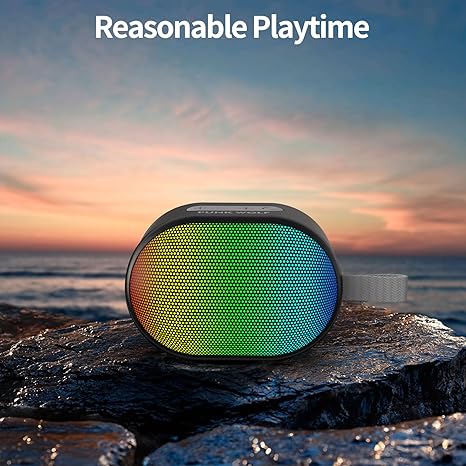 Bluetooth Speakers with Lights, Portable Wireless Speaker, HD Sound, TWS Dual Pairing, Waterproof, Lightweight Compact Size, Night Light Party Speakers, Perfect for Home, Outdoor, Holiday, Travel