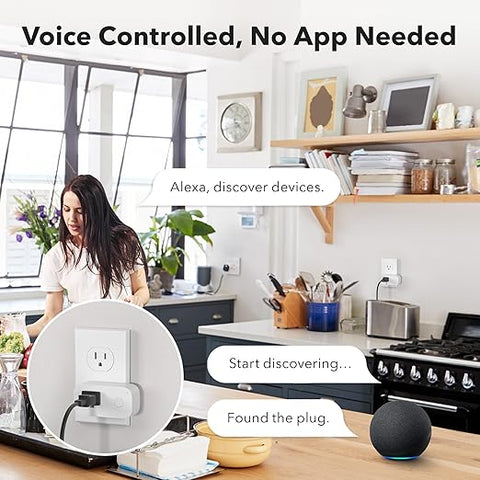 Bluetooth Smart Plug, Smart Outlet Work with Bluetooth Directly, Remote Control by App, No Hub Required, 2 Pack