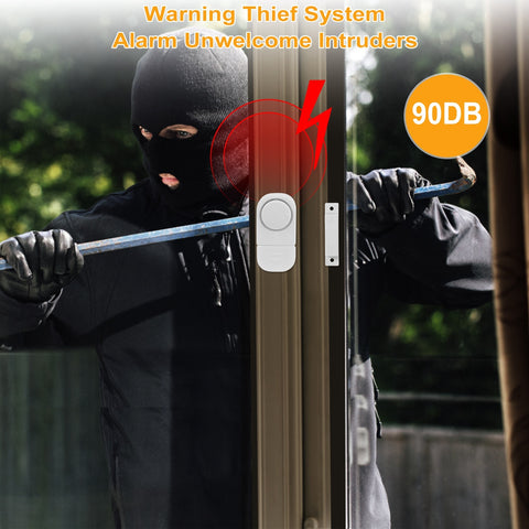 1 Set Wireless Window Door Magnet Alarms Magnetic Sensor Security Burglar Alarm For Kid Safety With Batteries -door bell
