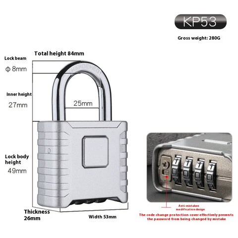 Large Rainwater Proof Outdoor Truck Warehouse Courtyard Gate Machine Combination Locks Padlock