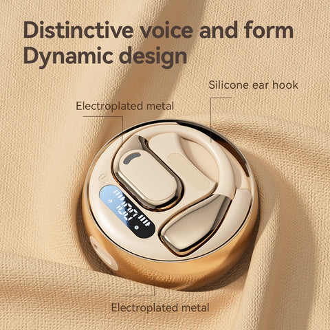 Fall Open-Ear Wireless Bluetooth Earphones – Lightweight, Noise Cancelling Stereo Earbuds with Charging Case for Sports, Gaming, Calling & Business