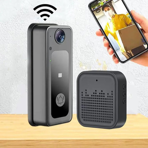 Wireless Phone Door Bell Two-Way Audio Smart Video Doorbell Mini Doorbell Battery Powered 1080HD Live Image Home Security Camera