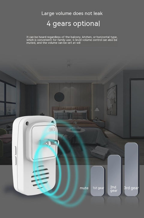 Long Distance Wireless AC Doorbell Using Battery