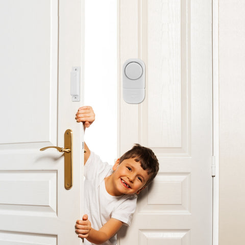 1 Set Wireless Window Door Magnet Alarms Magnetic Sensor Security Burglar Alarm For Kid Safety With Batteries -door bell