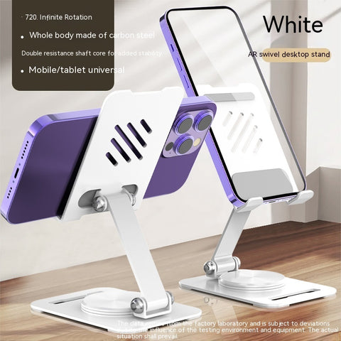 360 Degrees Rotate Metal Desk Mobile Phone Holder Stand For Phone Pad Adjustable Desktop Tablet Holderl Table Cell Phone Stand -car charger