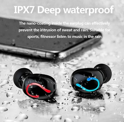 Bluetooth 5.1 TWS Wireless Earbuds – Mini In-Ear Headphones, Stereo Sound, IPX7 Waterproof, 8+ Hour Battery Life