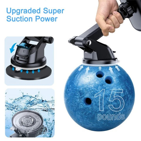 360Universal Mount Holder Car Stand Windshield For Mobile Cell Phone GPS -car charger