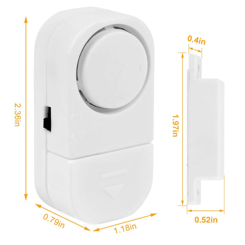 1 Set Wireless Window Door Magnet Alarms Magnetic Sensor Security Burglar Alarm For Kid Safety With Batteries -door bell