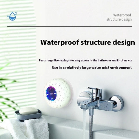 BTS07 Large Suction Cup Waterproof Bluetooth Audio With Light -speaker