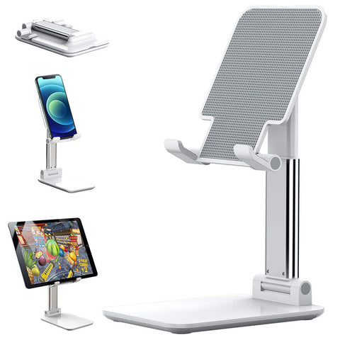 Cell Phone Stand Desktop Holder Tablet Stand Mount Mobile Phone Desktop Tablet Holder Table Cell Foldable Extend Support Desk Mobile Phone Holder Stand -car charger