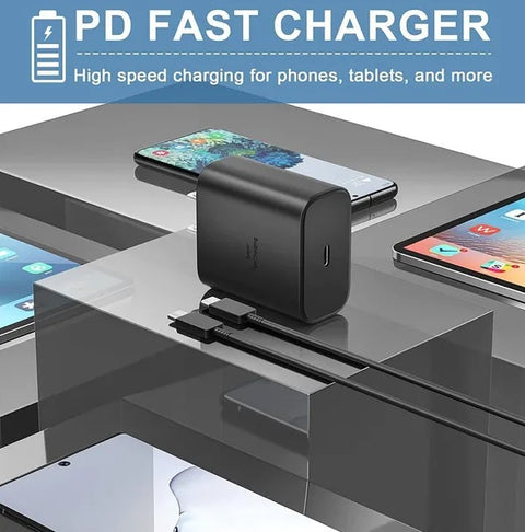 45W USB-C Super Fast Wall Charger And 6FT Cable For  Galaxy S20 S21 S22 S23