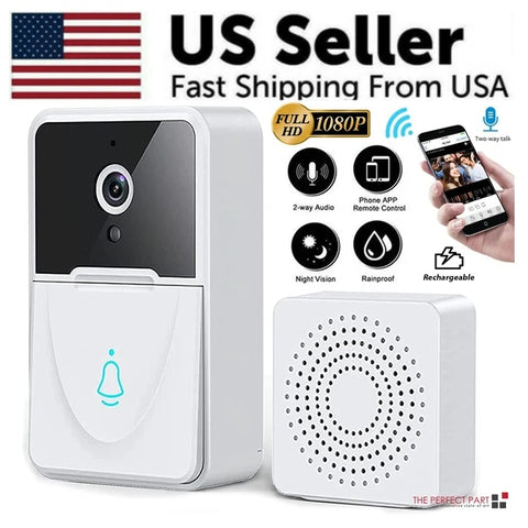 Wireless Security WiFi Smart Doorbell Intercom Video Camera Bell Chime Door Ring -door bell
